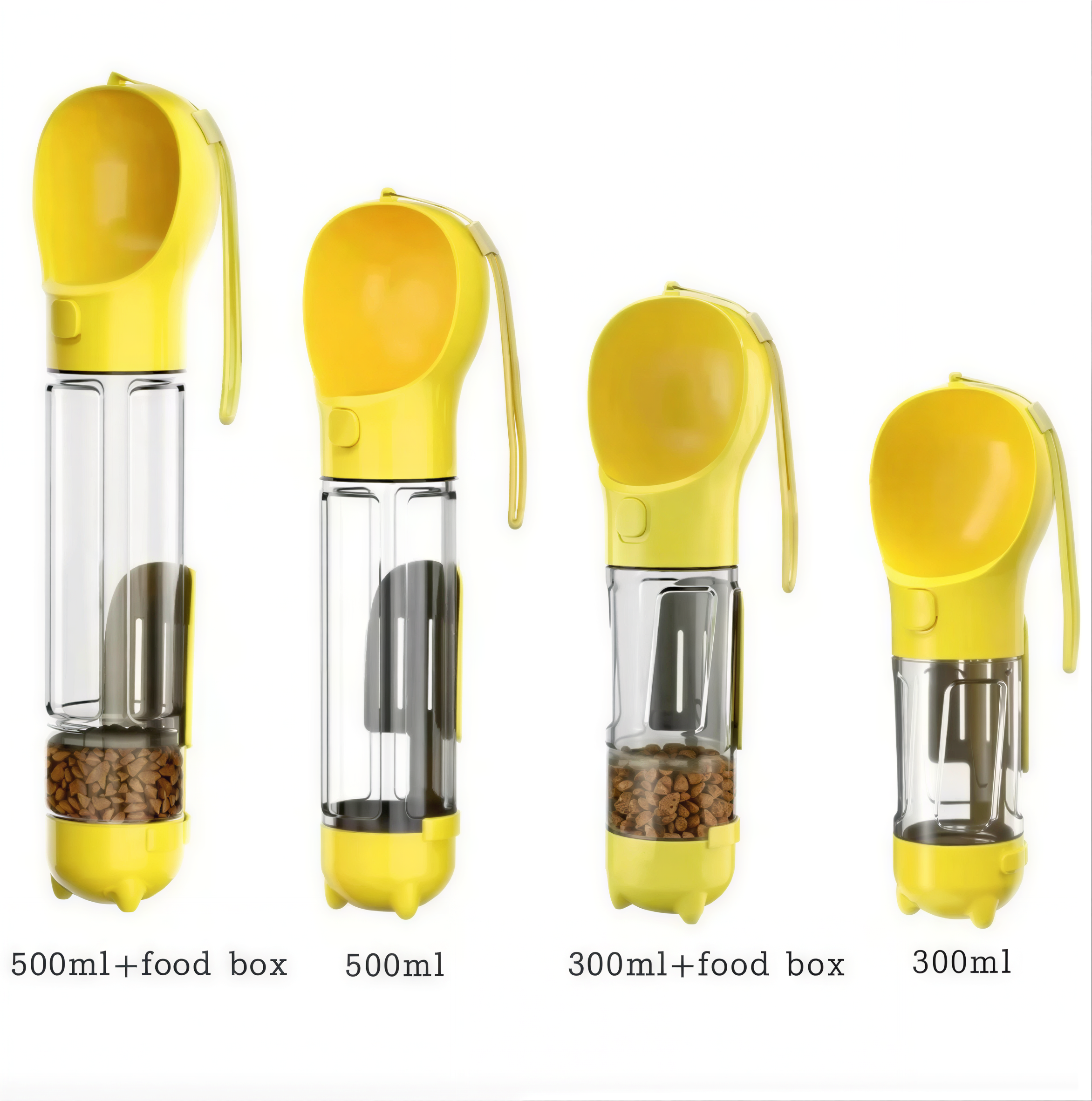 3-in-1 Dog Water Bottle & Food Dispenser – Portable, Leak-Proof Travel Bowl
