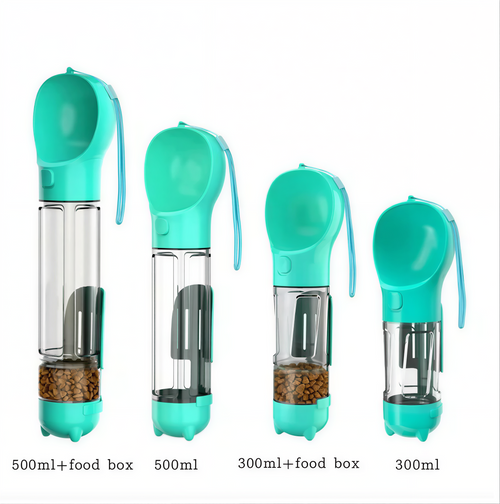 3-in-1 Dog Water Bottle & Food Dispenser – Portable, Leak-Proof Travel Bowl