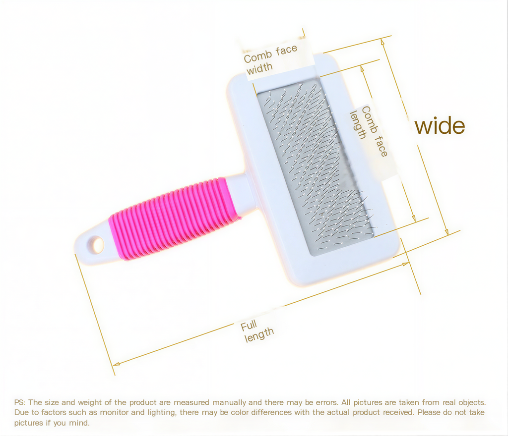 2-in-1 Pet Grooming & Massage Comb (Steel Needle Brush)