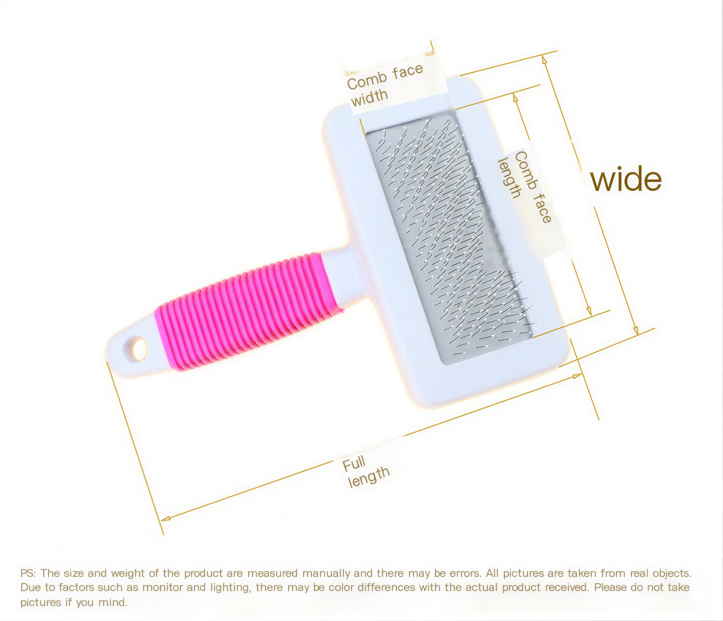 2-in-1 Pet Grooming & Massage Comb (Steel Needle Brush)